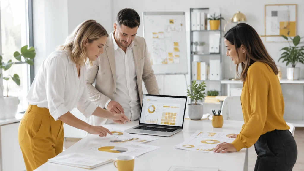 Portfolio and project management planning with business team